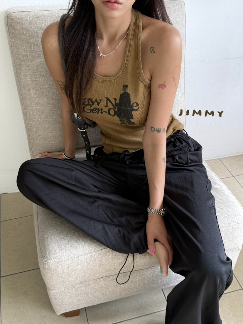 JIMMY韓國東大門直郵女士新款人氣時尚推薦熱賣休閑吊帶背心JIMMY/REMAKE吊帶/背心
