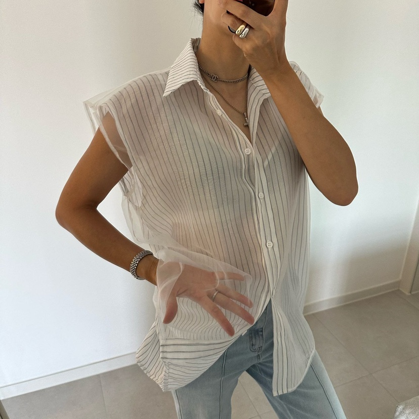 SOUIT韓國東大門直郵女裝新品休閑推薦人氣熱賣襯衫蕾絲衫SOUIT by mabel-L襯衫/蕾絲衫圖色2