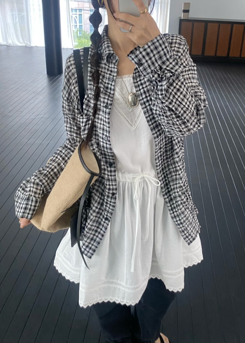 OUPPT韓國直郵實拍女裝新品26夏季人氣襯衫蕾絲衫不含內搭OUPPT襯衫/蕾絲衫