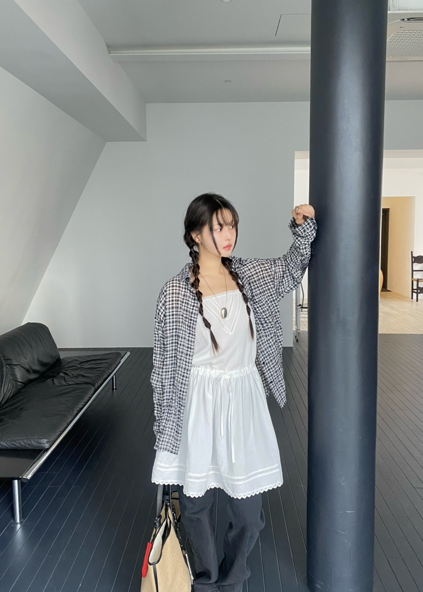 OUPPT韓國直郵實拍女裝新品26夏季人氣襯衫蕾絲衫不含內搭OUPPT襯衫/蕾絲衫
