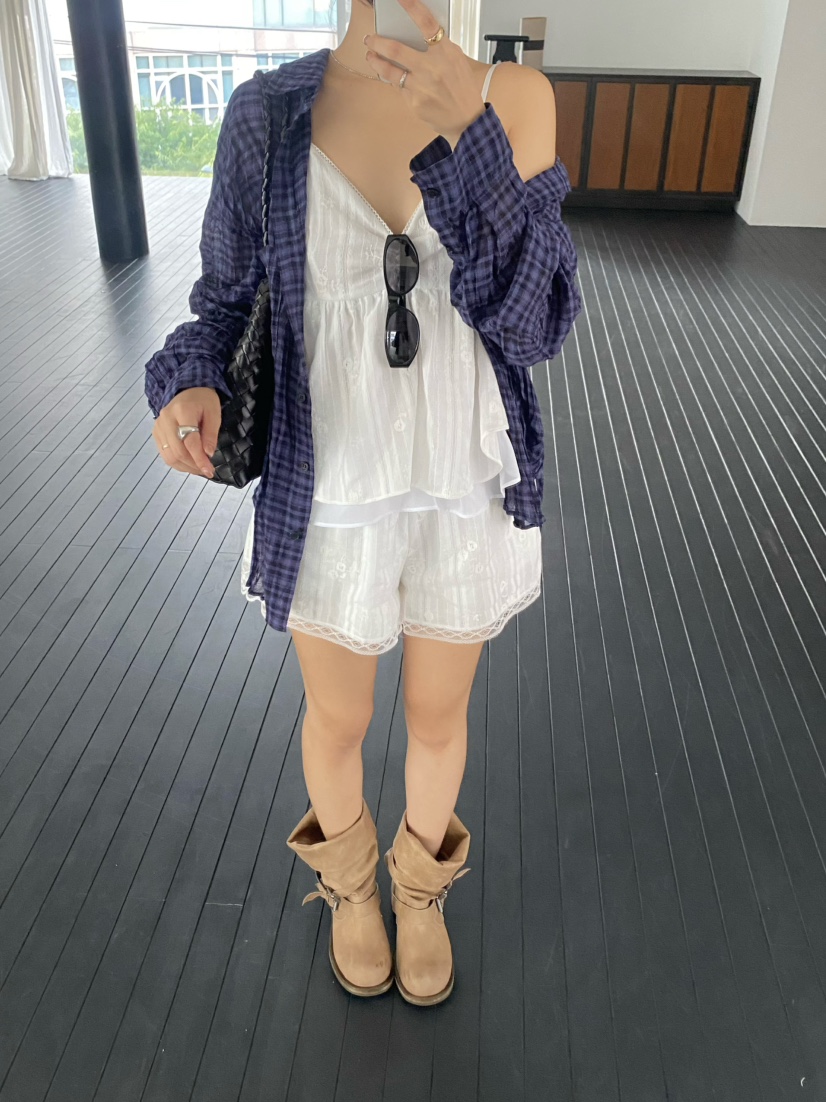 OUPPT韓國直郵實拍女裝新品26夏季人氣襯衫蕾絲衫不含內搭OUPPT襯衫/蕾絲衫