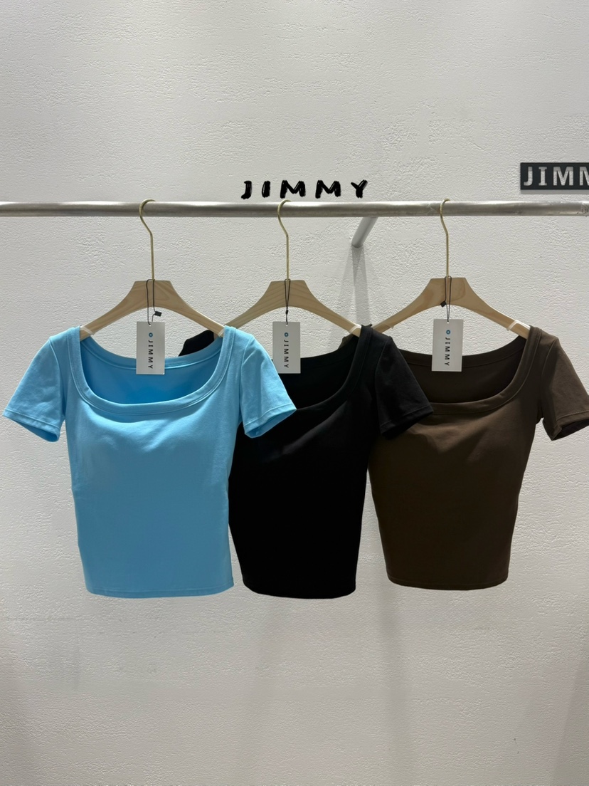 JIMMY韓國直郵女裝新品休閑人氣26夏季時尚推薦熱賣T恤JIMMY/REMAKET恤