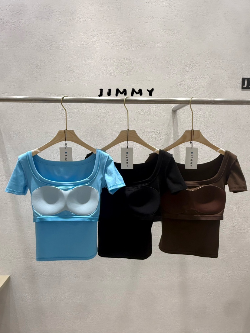JIMMY韓國直郵女裝新品休閑人氣26夏季時尚推薦熱賣T恤JIMMY/REMAKET恤