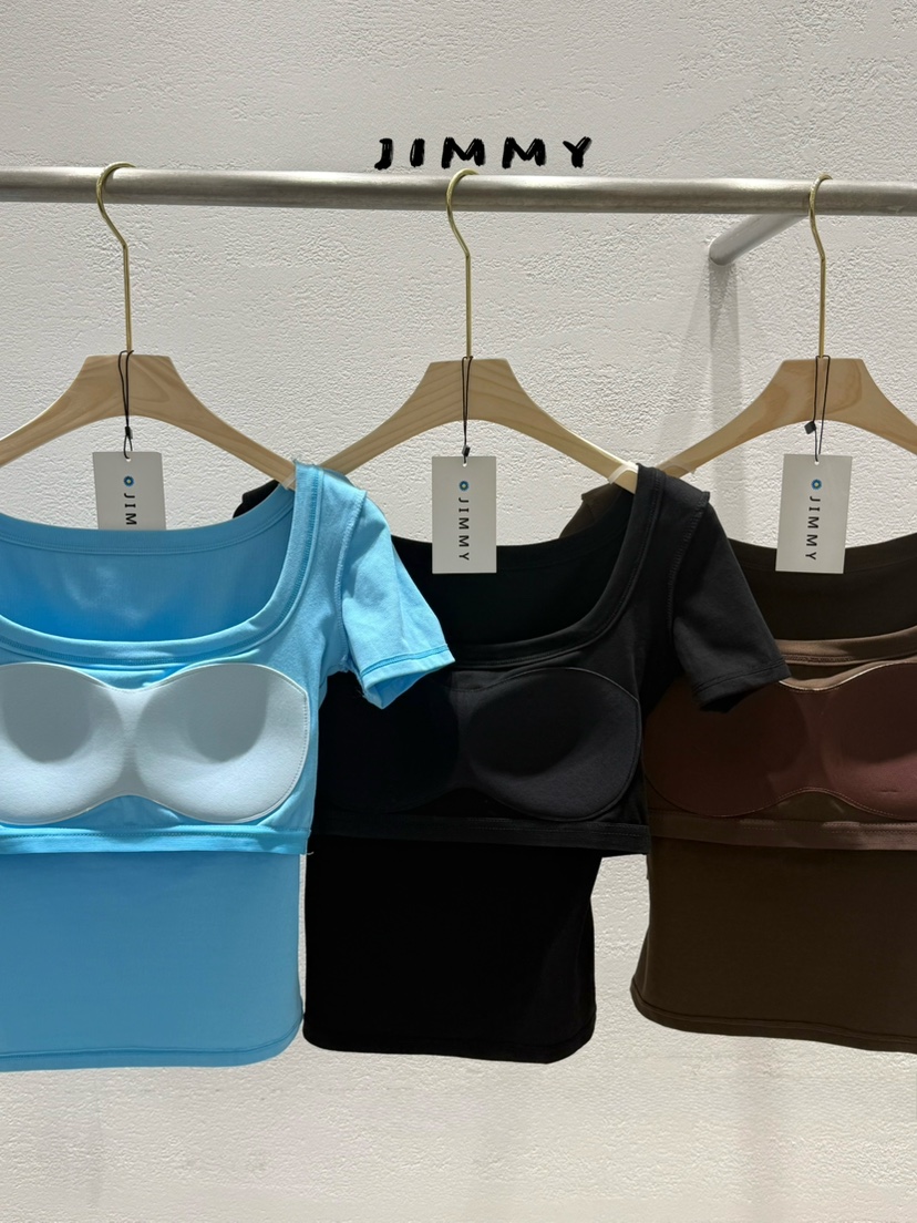 JIMMY韓國直郵女裝新品休閑人氣26夏季時尚推薦熱賣T恤JIMMY/REMAKET恤