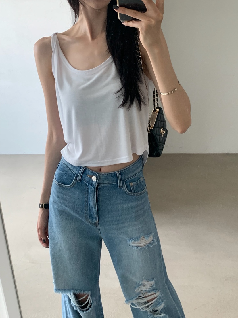 VERANDA韓國代購女裝新款26夏季人氣時尚熱賣吊帶背心無袖VERANDA吊帶/背心