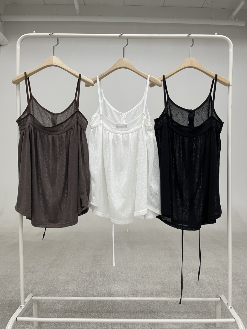 REIZ韓國直郵女裝新品26夏季人氣休閑熱賣吊帶背心無袖紐扣REIZ吊帶/背心