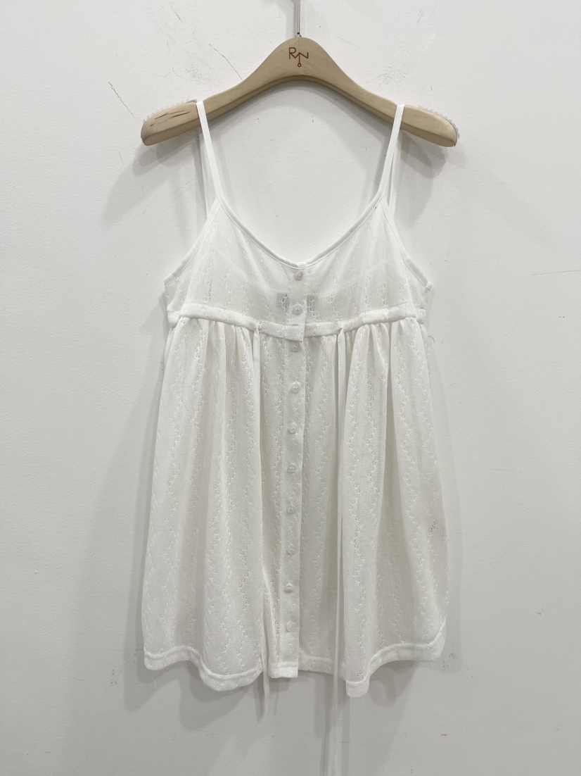 REIZ韓國直郵女裝新品26夏季人氣休閑熱賣吊帶背心無袖紐扣REIZ吊帶/背心圖色2