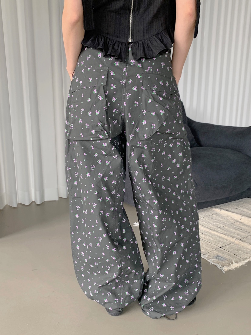 VERANDA韓國直郵女裝新品人氣熱賣時尚推薦休閑休閑褲小花VERANDA休閑褲
