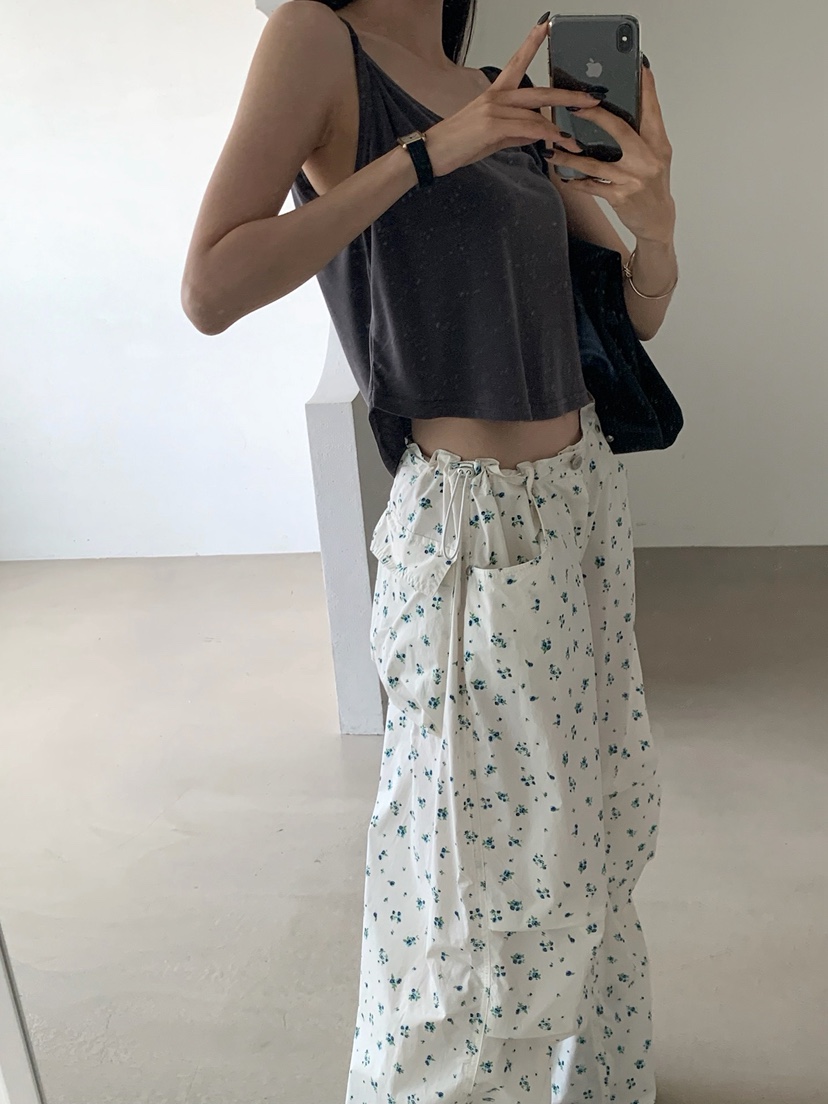 VERANDA韓國直郵女裝新品人氣熱賣時尚推薦休閑休閑褲小花VERANDA休閑褲
