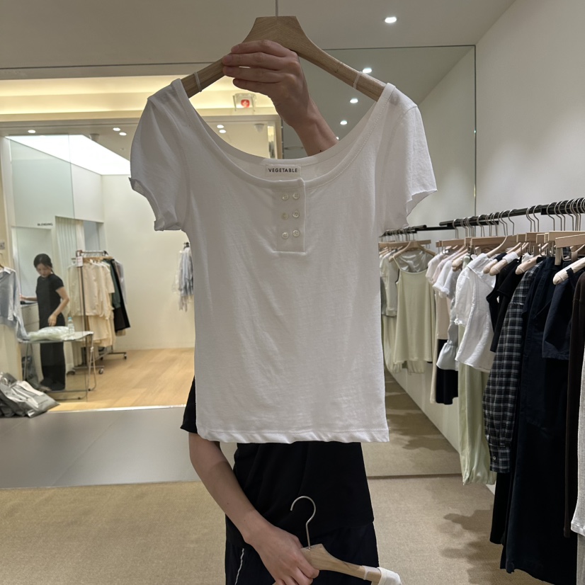 VEGETABLE韓國直郵實拍女裝新品熱賣推薦時尚26夏季人氣T恤VEGETABLET恤圖色2