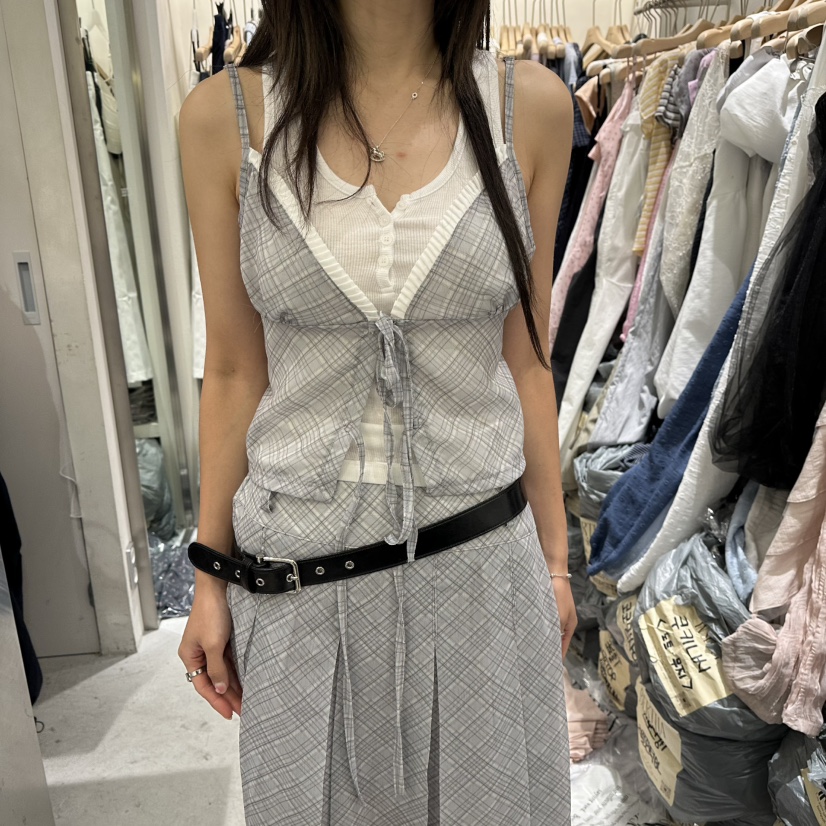BERTHA韓國直郵女士新款26夏季人氣休閑吊帶背心不含內搭BERTHA吊帶/背心圖色1