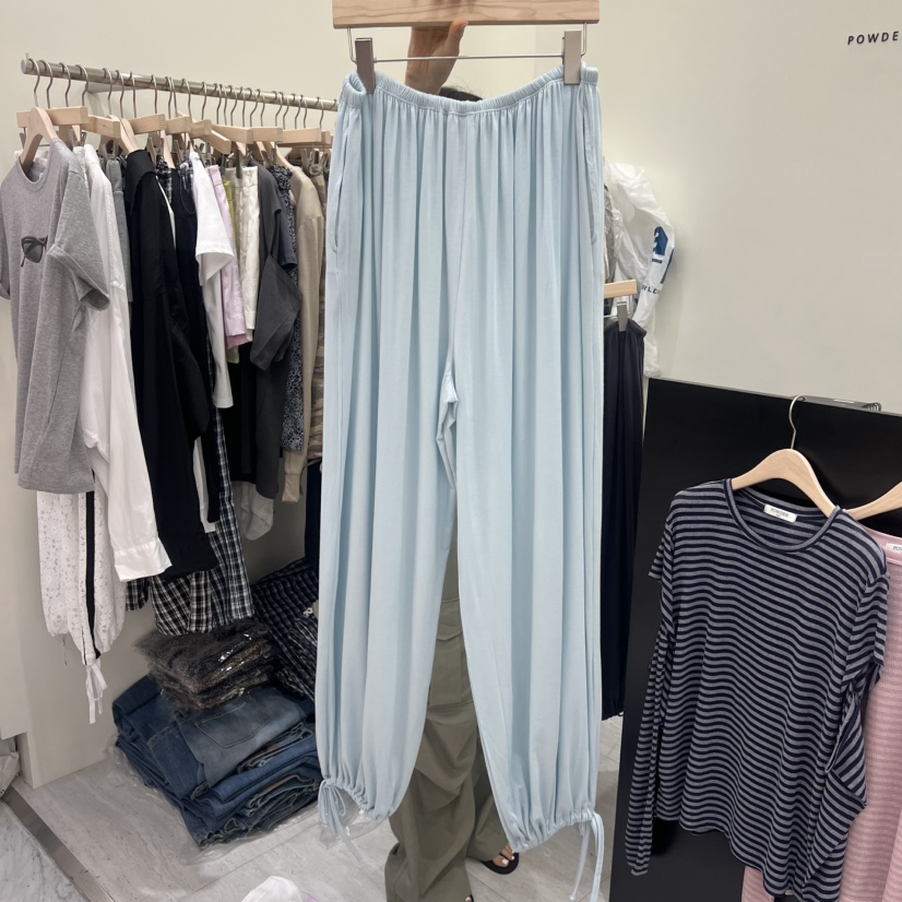 POWDER韓國代購女裝新品26夏季熱賣人氣休閑推薦時尚休閑褲POWDER休閑褲
