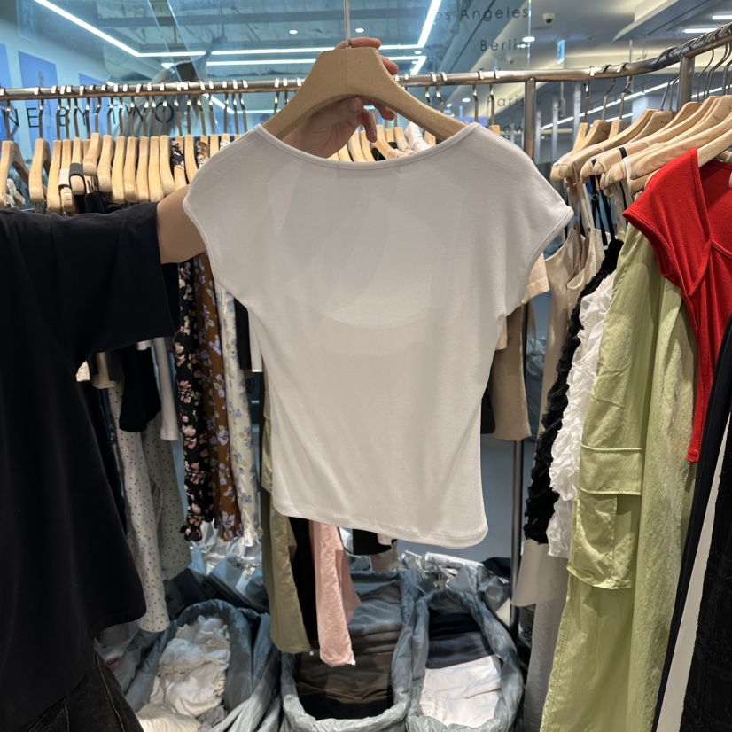 HONG.U韓國直郵女裝新品時尚人氣休閑推薦熱賣T恤假兩件HONG.UT恤