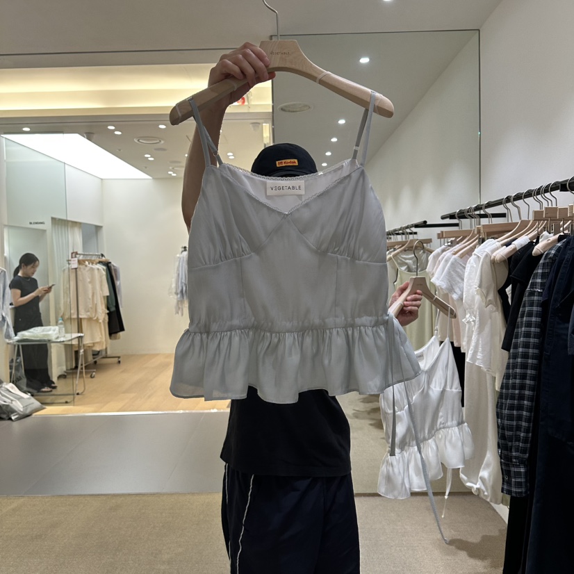 VEGETABLE韓國東大門代購女裝新品26夏季推薦人氣吊帶背心VEGETABLE吊帶/背心圖色2