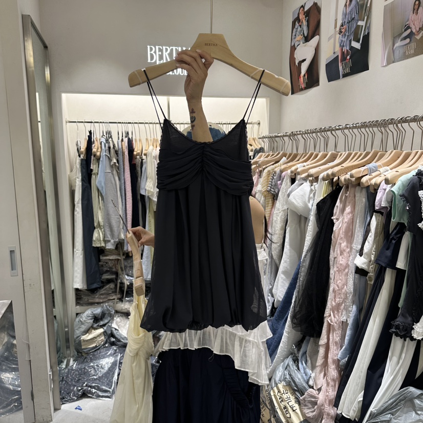 BERTHA韓國直郵實拍女士新品休閑推薦人氣26夏季連衣裙透視BERTHA連衣裙圖色3