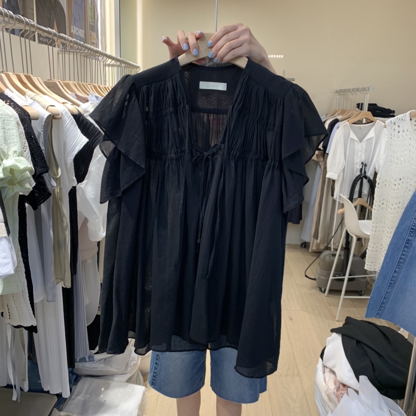 ARCHER東大門實拍韓國女士新款休閑時尚人氣推薦襯衫蕾絲衫ARCHER襯衫/蕾絲衫圖色2