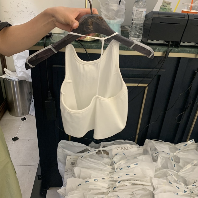 VIRKIN韓國東大門代購女裝新款26夏季吊帶背心不含項鏈無袖VIRKIN吊帶/背心