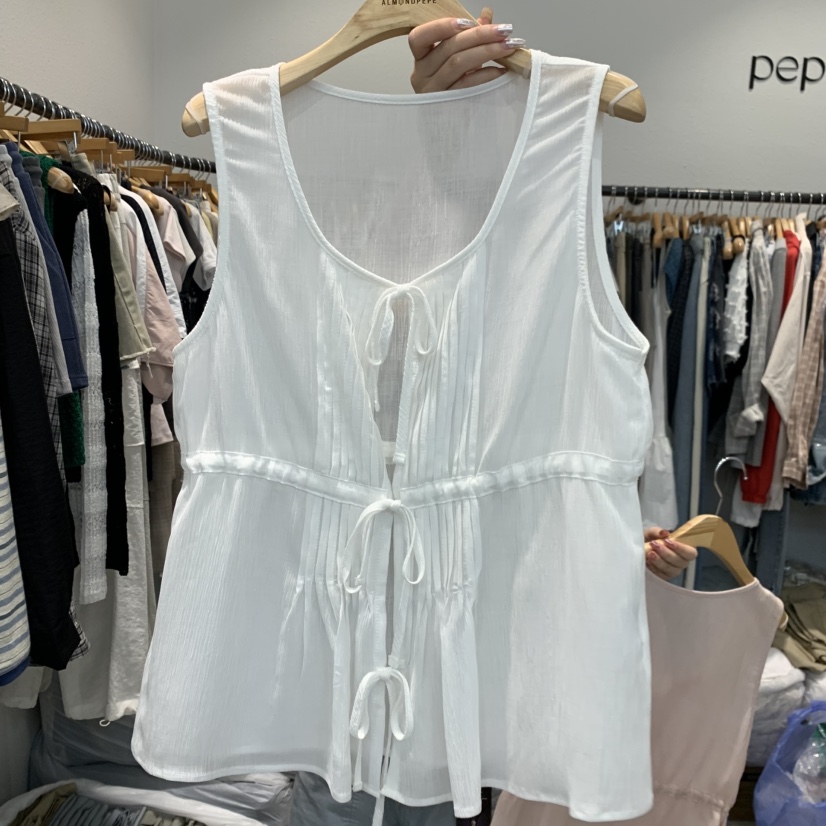 ALMOND PEPE韓國代購女裝新品熱賣26夏季時尚人氣吊帶背心ALMOND PEPE吊帶/背心圖色2