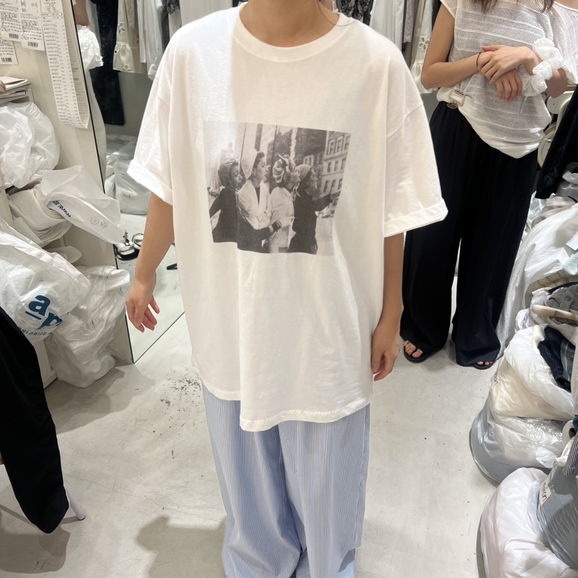 YUNBAL東大門實拍韓國女士新款人氣推薦熱賣26夏季T恤復古YUNBALT恤圖色1