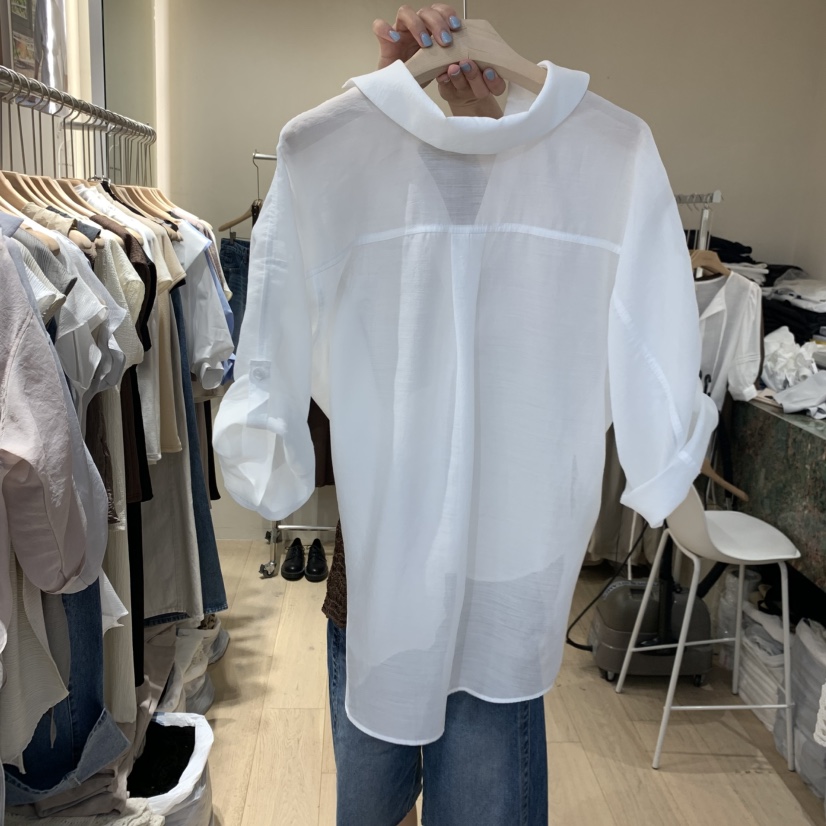 ARCHER韓國代購女士新品26夏季人氣時尚熱賣休閑襯衫蕾絲衫ARCHER襯衫/蕾絲衫