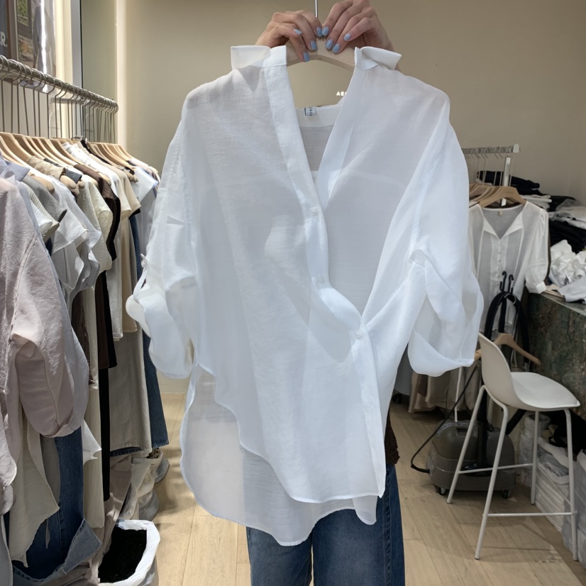 ARCHER韓國代購女士新品26夏季人氣時尚熱賣休閑襯衫蕾絲衫ARCHER襯衫/蕾絲衫圖色1