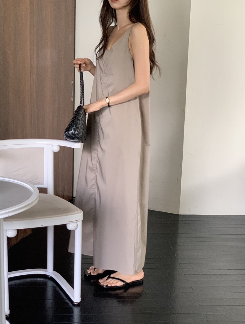 NOTICE東大門實拍韓國女裝新款推薦休閑人氣連衣裙無袖長款NOTICE連衣裙