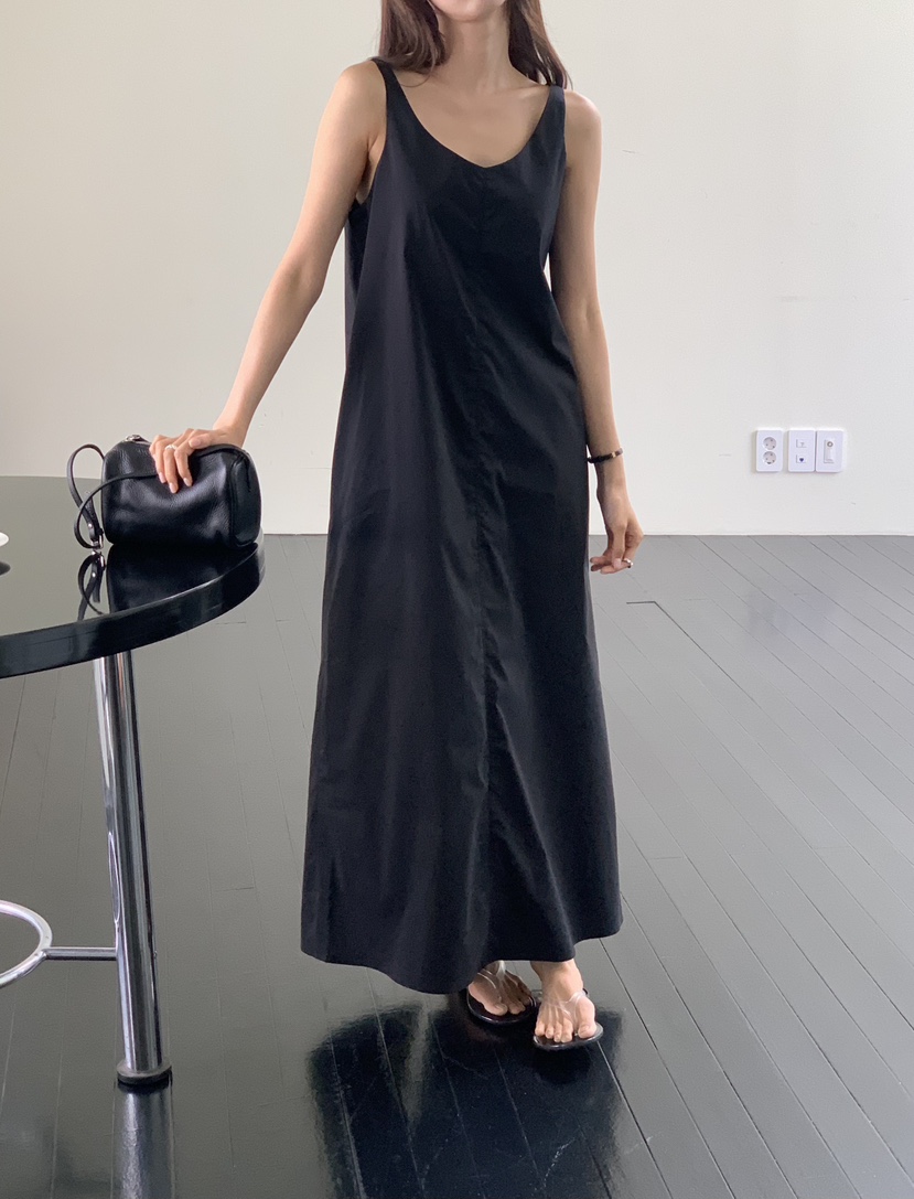 NOTICE東大門實拍韓國女裝新款推薦休閑人氣連衣裙無袖長款NOTICE連衣裙
