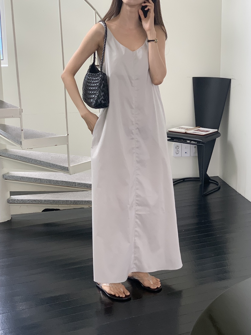 NOTICE東大門實拍韓國女裝新款推薦休閑人氣連衣裙無袖長款NOTICE連衣裙