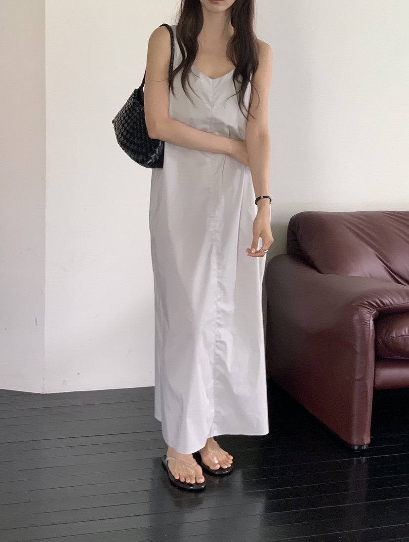 NOTICE東大門實拍韓國女裝新款推薦休閑人氣連衣裙無袖長款NOTICE連衣裙