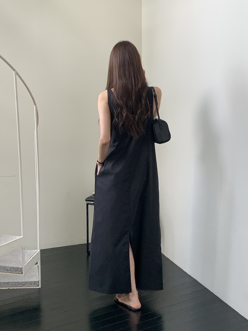 NOTICE東大門實拍韓國女裝新款推薦休閑人氣連衣裙無袖長款NOTICE連衣裙