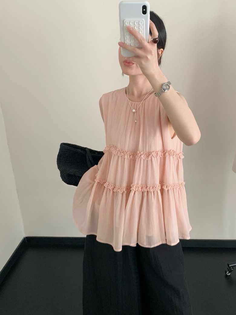 OLA韓國直郵女裝新品推薦休閑時尚熱賣26夏季人氣吊帶背心mellor/OLA吊帶/背心