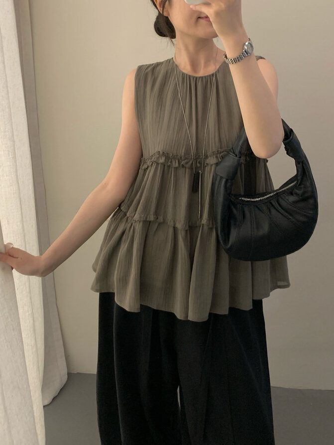 OLA韓國直郵女裝新品推薦休閑時尚熱賣26夏季人氣吊帶背心mellor/OLA吊帶/背心