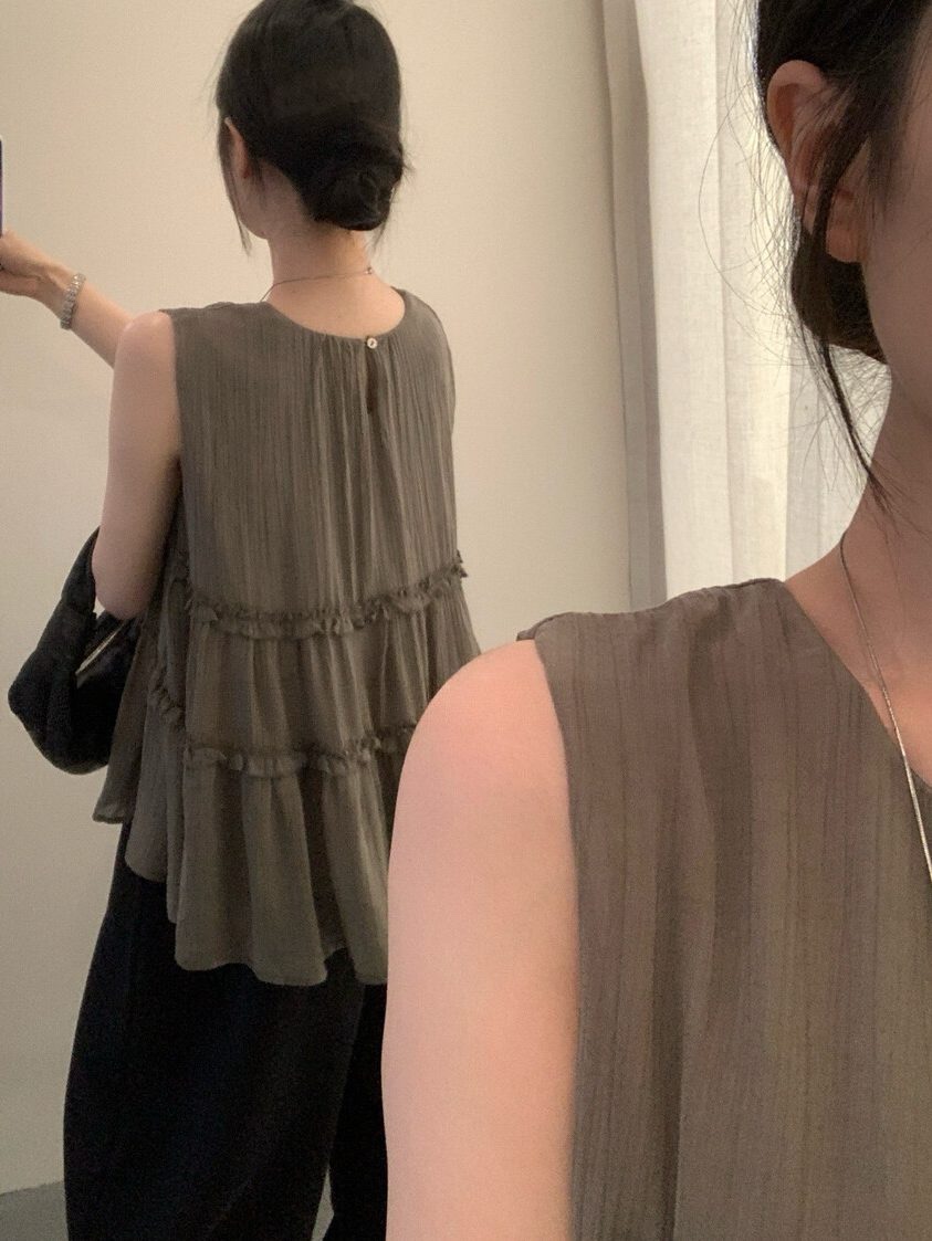 OLA韓國直郵女裝新品推薦休閑時尚熱賣26夏季人氣吊帶背心mellor/OLA吊帶/背心