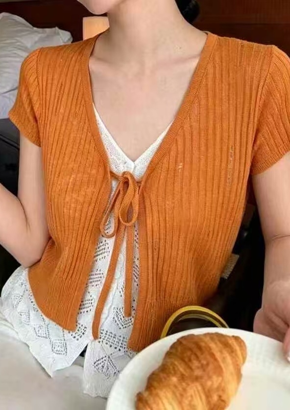 OLA韓國直郵女士新款推薦26夏季熱賣人氣休閑針織衫假兩件mellor/OLA針織衫
