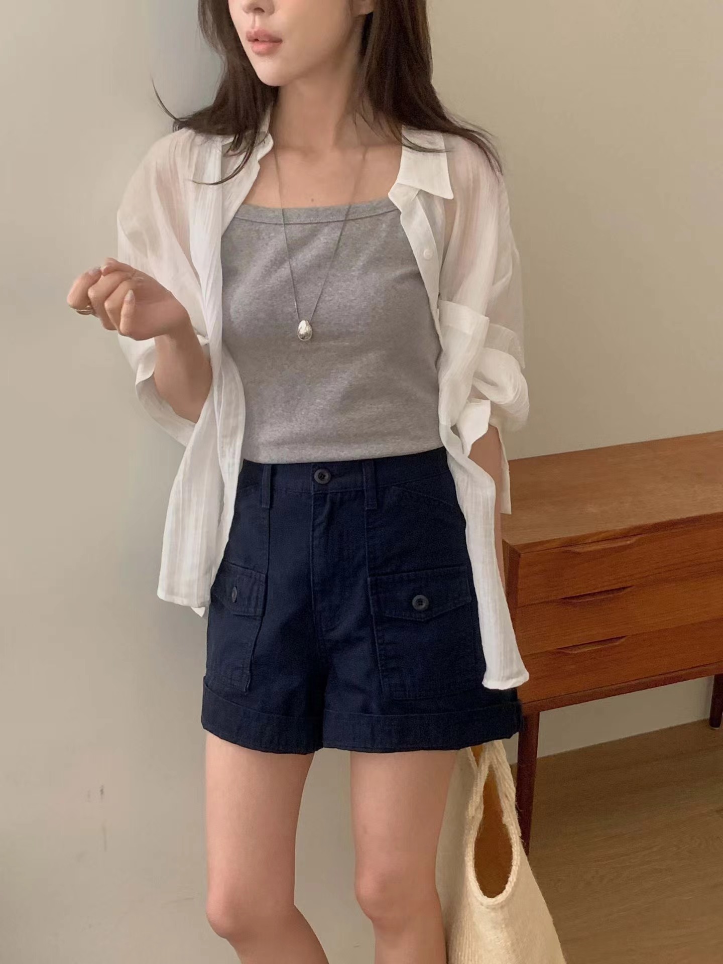 MIELLE-미엘르-OT韓國東大門直郵女裝新款熱賣短褲不含腰帶MIELLE-2件起短褲