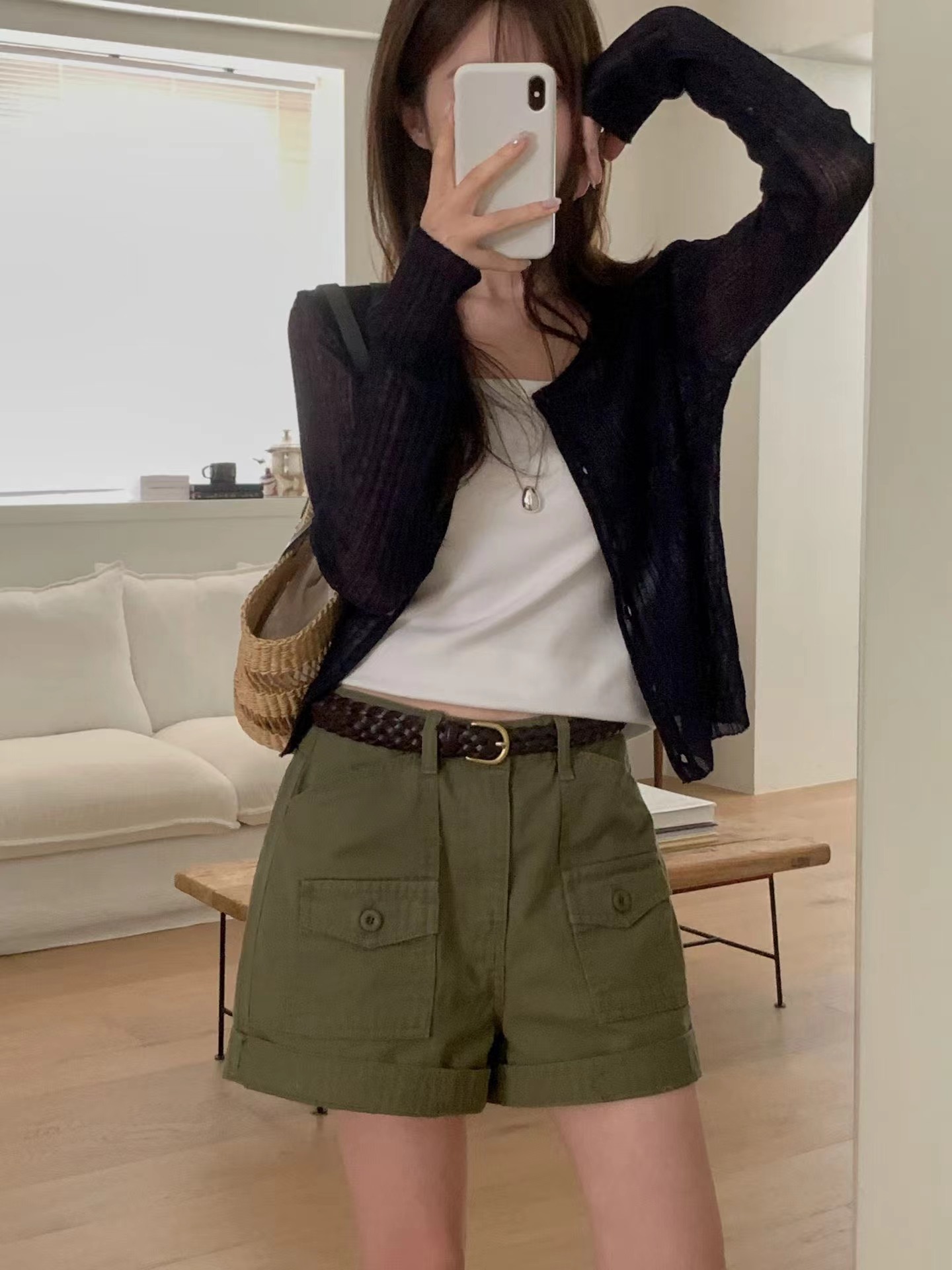 MIELLE-미엘르-OT韓國東大門直郵女裝新款熱賣短褲不含腰帶MIELLE-2件起短褲