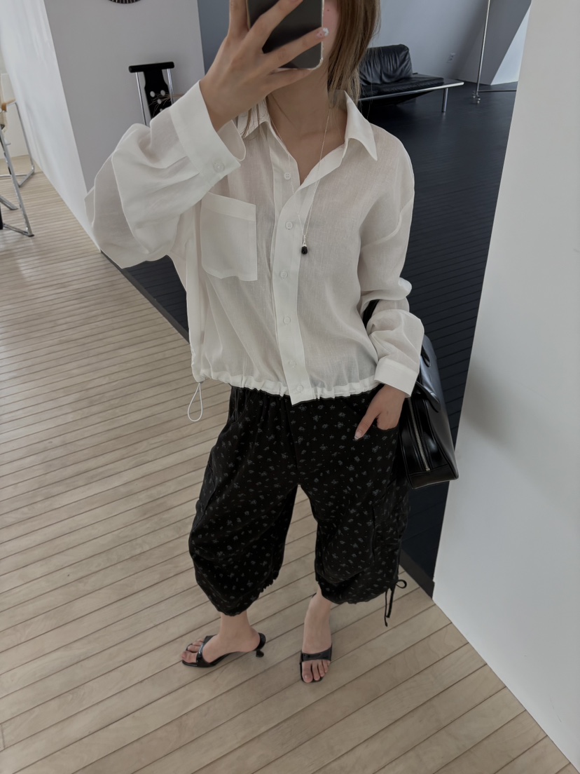 BENE韓國直郵女士新品熱賣人氣休閑26夏季襯衫蕾絲衫亞麻BENE襯衫/蕾絲衫