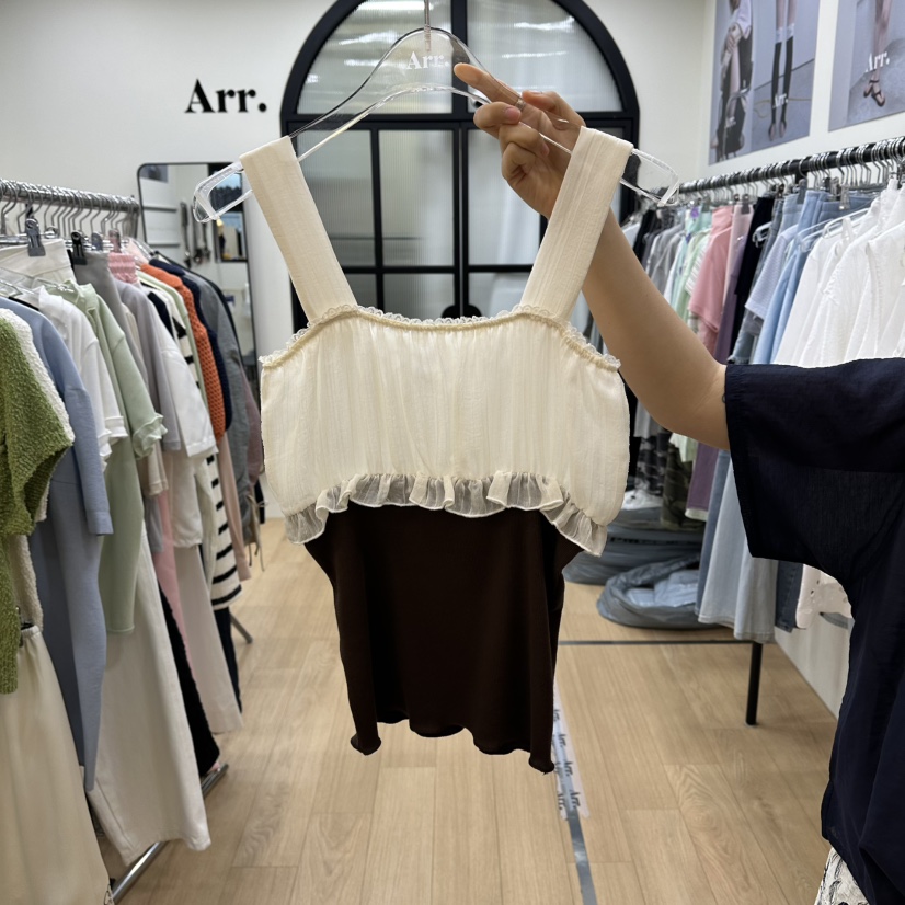 ARR韓國東大門直郵女裝新款人氣推薦26夏季休閑時尚吊帶背心ARR吊帶/背心圖色2
