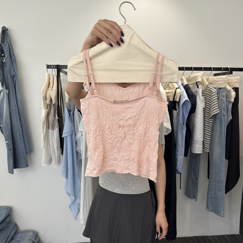 FIND-P韓國直郵女裝新品人氣時尚26夏季熱賣休閑吊帶背心FIND-P吊帶/背心