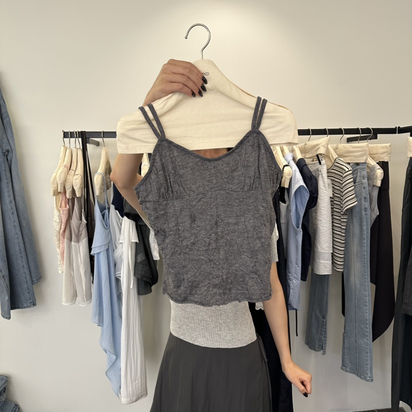 FIND-P韓國直郵女裝新品人氣時尚26夏季熱賣休閑吊帶背心FIND-P吊帶/背心圖色4