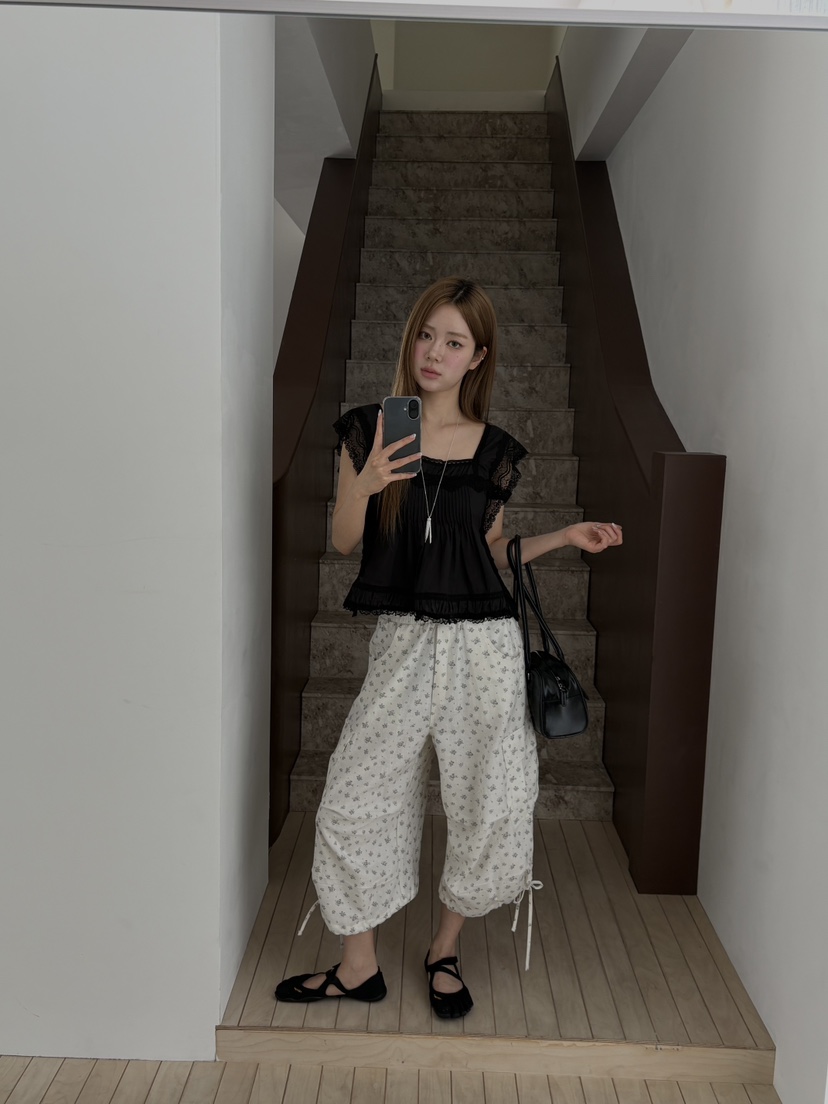 BENE韓國直郵實拍女裝新款推薦熱賣人氣時尚休閑休閑褲亞麻BENE休閑褲