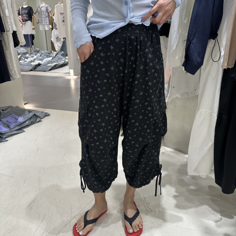 BENE韓國直郵實拍女裝新款推薦熱賣人氣時尚休閑休閑褲亞麻BENE休閑褲圖色1