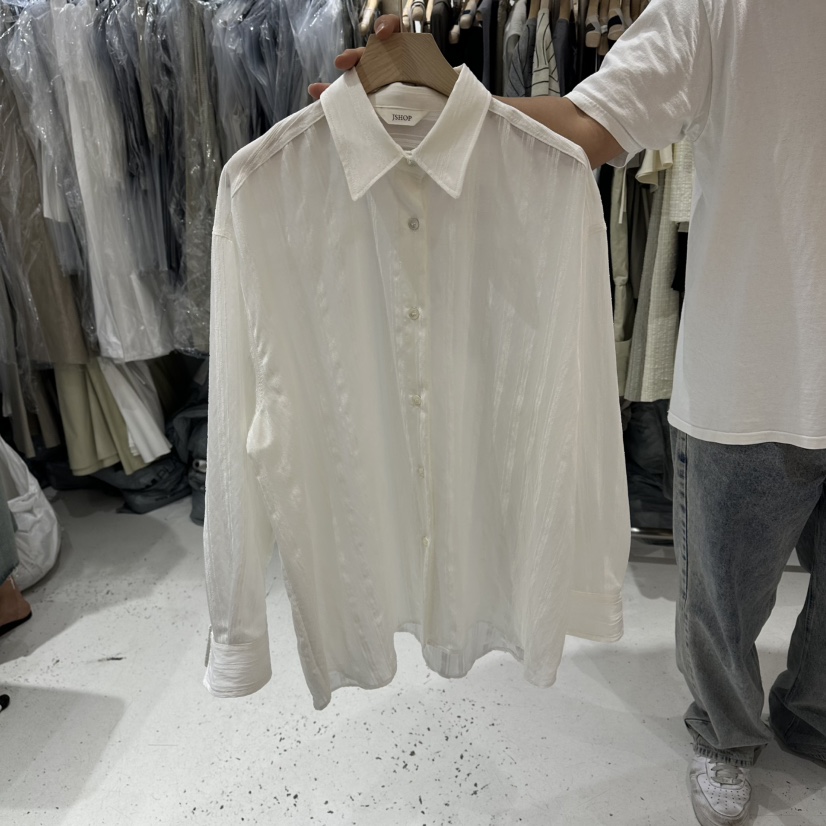 J SHOP韓國直郵女裝新款人氣熱賣26夏季推薦休閑襯衫蕾絲衫J_SHOP襯衫/蕾絲衫圖色1