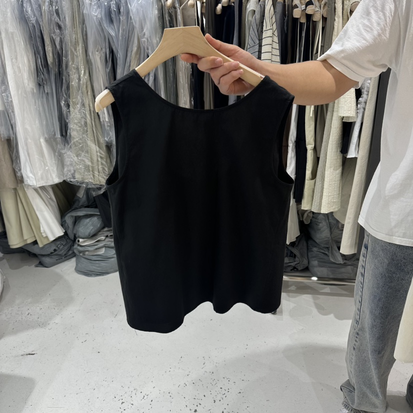 J SHOP韓國直郵女士新品時尚推薦熱賣休閑人氣26夏季吊帶背心J_SHOP吊帶/背心圖色4黑色