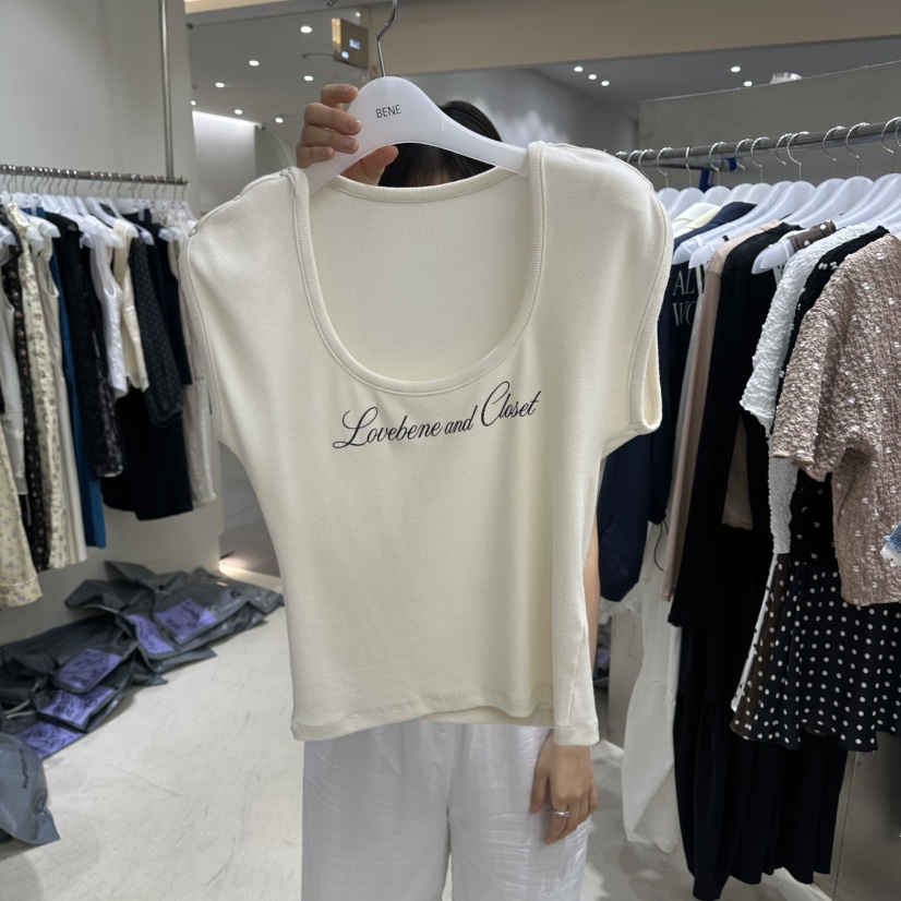 BENE韓國東大門直郵女士新品人氣時尚推薦26夏季休閑熱賣T恤BENET恤圖色1