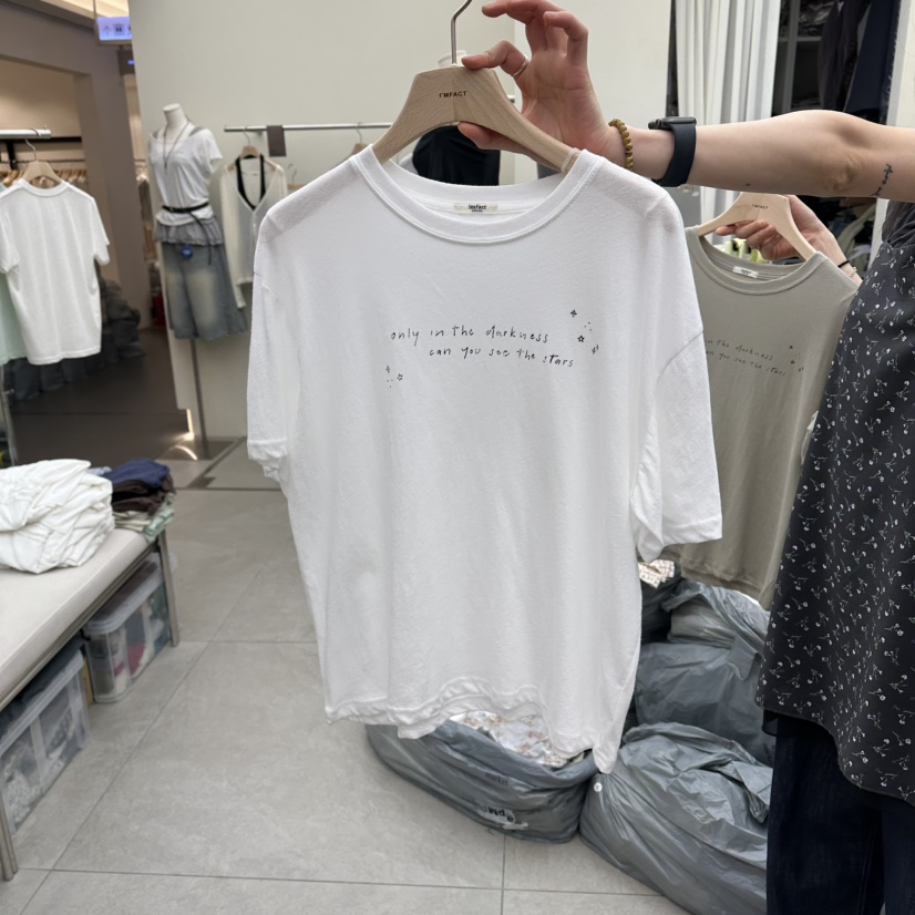 I MFACT東大門實拍韓國女士新品時尚休閑人氣26夏季推薦T恤I MFACTT恤圖色2