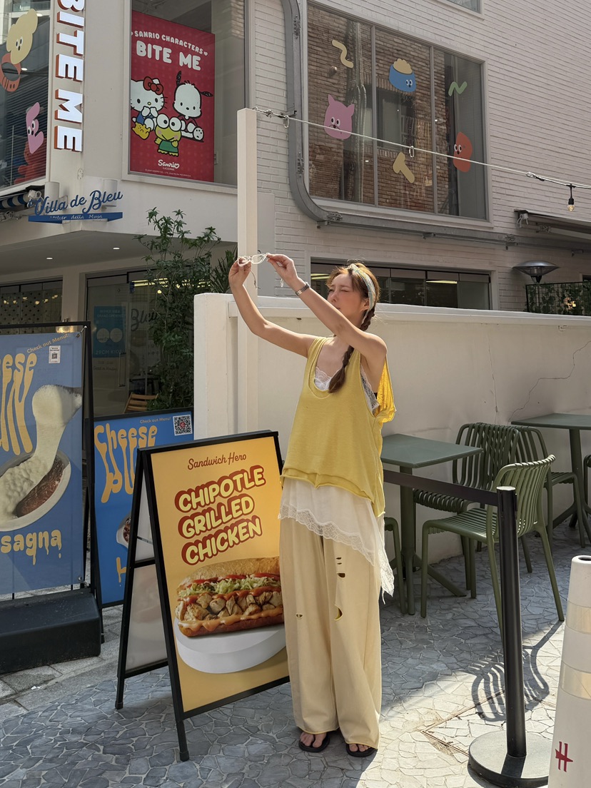 81 MARKET-L韓國代購女士新款26夏季休閑吊帶背心雙層無袖81 MARKET-L吊帶/背心