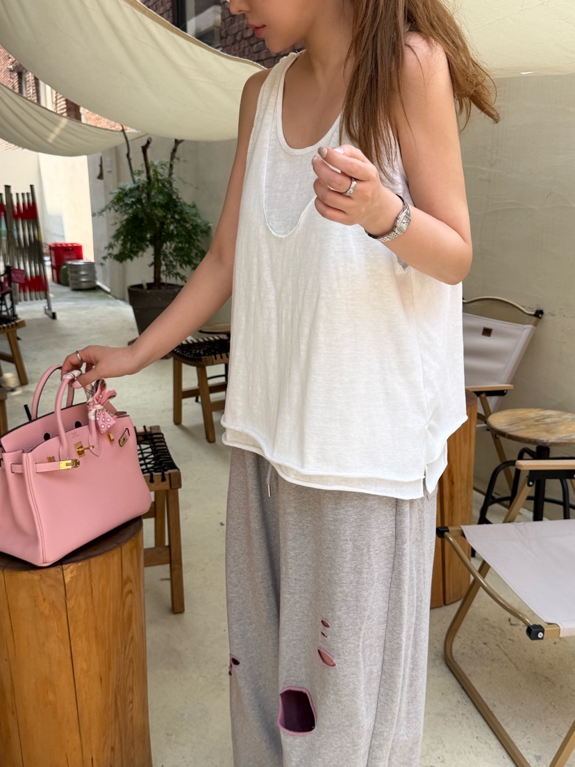 81 MARKET-L韓國代購女士新款26夏季休閑吊帶背心雙層無袖81 MARKET-L吊帶/背心