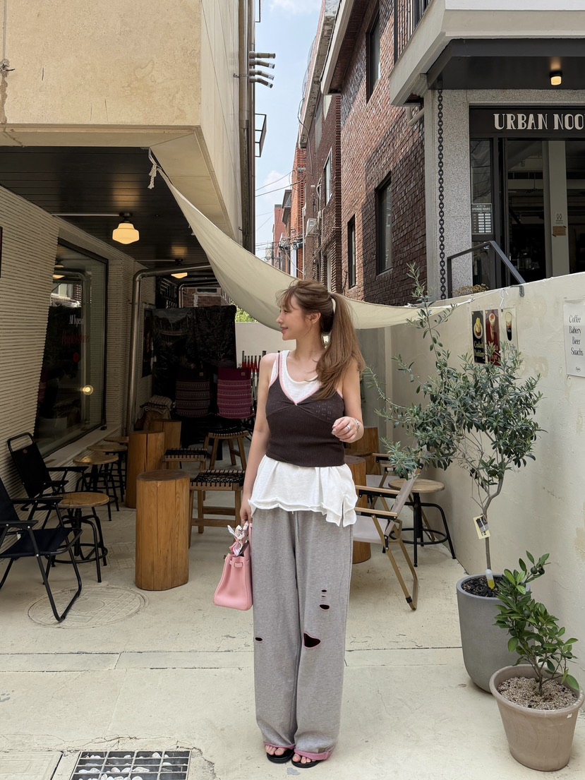 81 MARKET-L韓國代購女士新款推薦26夏季休閑人氣休閑褲81 MARKET-L休閑褲