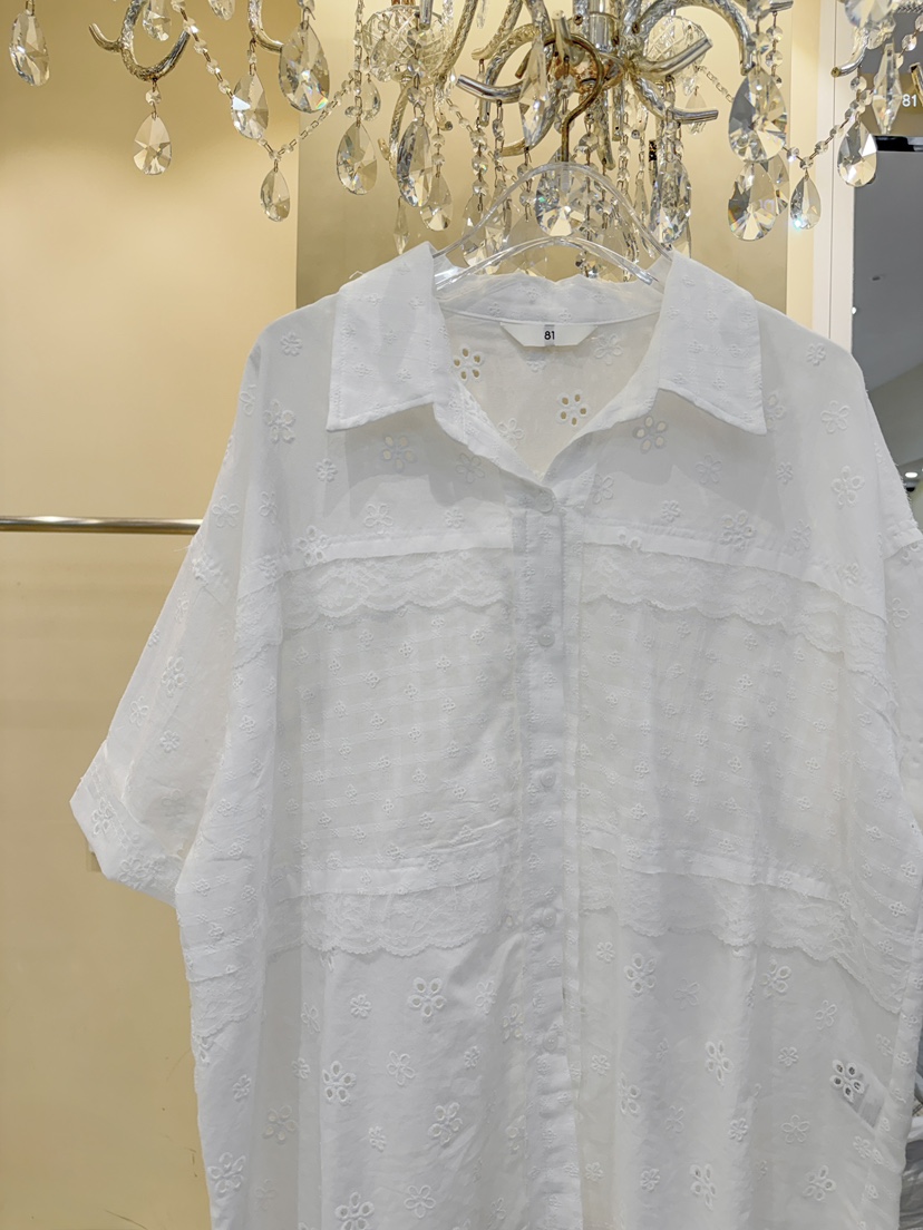 81 MARKET-L韓國直郵實拍女裝新品推薦26夏季襯衫蕾絲衫81 MARKET-L襯衫/蕾絲衫